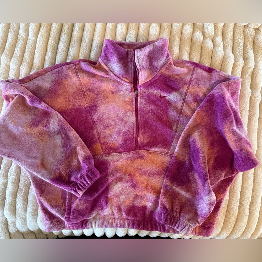 Nike Purple and Orange Therma-Fit Pullover